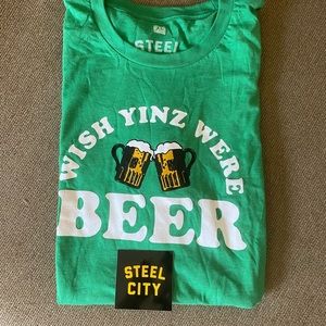 Steel City Wish Yinz Were Beer Shirt - XL